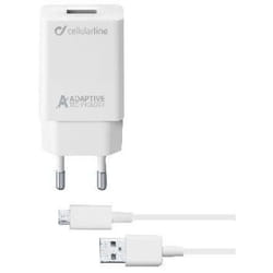 Cellularline ACHSMKIT15WMUSBW chargeur d'appareils mobiles Smartphone Blanc Secteur Intérieure