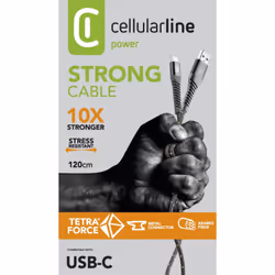 Cellularline Tetra Force Cable 120cm - USB-C - Vue supplémentaire 6