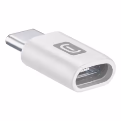 Cellularline Adaptateur de MICRO USB à USB-C, USB-C, Micro-USB, Argent