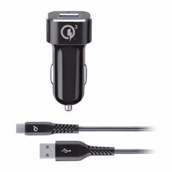 Cellularline TETRCBRHUKITQCTYC, Auto, Allume-cigare, 1 m, Noir