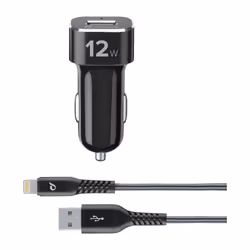 Cellularline TETRCBRKITMFIPH2A, Auto, Allume-cigare, 1 m, Noir