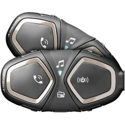 Interphone Connect Bluetooth Système de communication Double Pack, noir