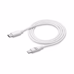 Cellularline USBDATAC2LMFI60CMW, 0,6 m, Lightning, USB C, Mâle, Mâle, Blanc