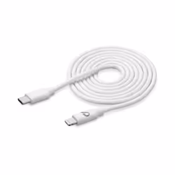 Cellularline USBDATAC2LMFI2MW, 2 m, Lightning, USB C, Mâle, Mâle, Blanc