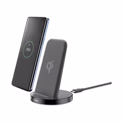 Cellularline Podium Wireless Charger - Apple, Samsung and other Wireless Smartphones, Intérieure, CC, USB, Recharge sans fil, ...