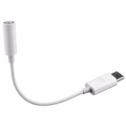 Cellularline MUSICENABLERTYPECW câble audio 0,15 m USB C 3,5mm Blanc