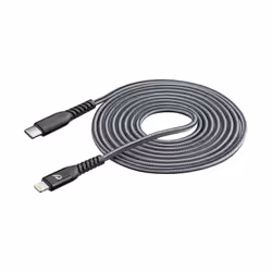 Cellularline TETRACABC2LMFI2M, 2 m, Lightning, USB C, Mâle, Mâle, Noir