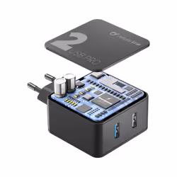 Cellularline ACHUSB2QC30W Smartphone, Tablette Noir Secteur Charge rapide Intérieure
