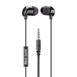 Music Sound IN-EAR EARPHONES, Avec fil, Appels/Musique, Casque, Noir