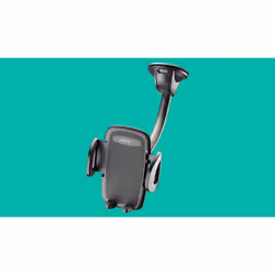 PLOOS - CAR HOLDER FOR WINDOW/DASH - Universal, Mobile/smartphone, Support passif, Voiture, Noir