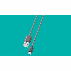 PLOOS - CABLE 100cm - MICRO USB, 1 m, USB A, Micro-USB B, Noir