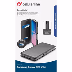 Cellularline BOOKCLU2GALS11PLK 17,5 cm (6.9") Étui avec portefeuille Noir