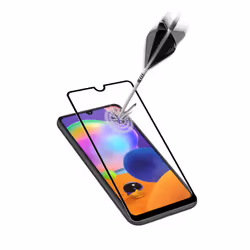 Cellularline Impact Glass Capsule, Samsung, Galaxy A31, Résistant aux chocs, Incassable, Noir, Transparent, 1 pièce(s)
