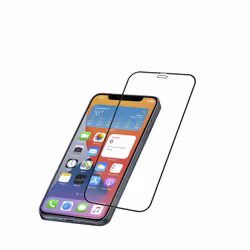 Cellularline Impact Glass Capsule, Apple, iPhone 12 Pro Max, Résistant aux chocs, Incassable, Noir, Transparent, 1 pièce(s)