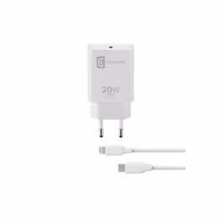 Cellularline USB-C Charger Kit 20W - USB-C to Lightning - iPhone 8 or later, Extérieure, 1 m, Blanc