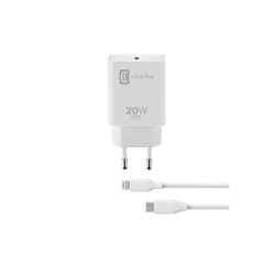 Cellularline USB-C Charger Kit 20W - USB-C to Lightning - iPhone 8 or later