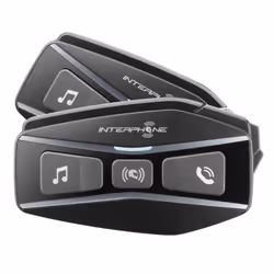 Interphone U-COM 16 DOUBLE FORFAIT, 1600 m, A2DP, AVRCP, Noir, Imperméable, IP67, 8 h