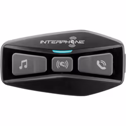 Interphone U-com 2 Système de communication Bluetooth Pack unique, noir