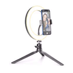 Cellularline Selfie Ring - Universal, Lampe à selfie, Noir, Toutes marques, LED, 208 mm, 36 mm