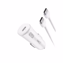 Cellularline Super Fast Car Power Kit 25W - USB-C to USB-C - Samsung, Auto, Allume-cigare, 1 m, Blanc
