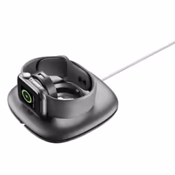 Cellularline Dock - Apple Watch, Smartwatch, Support passif, Bureau, Noir