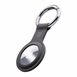 Cellularline Key Ring - AirTag, Emplacement, Noir, Key finder case, Silicone, Apple AirTag, 18 g