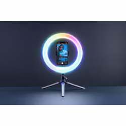 Cellularline SELFIERINGCOLOR, LED, Noir