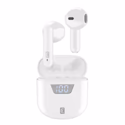 Cellularline Seek, True Wireless Stereo (TWS), Appels/Musique, 32 g, Casque, Blanc