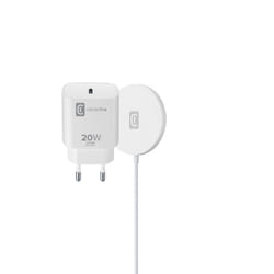 Cellularline Mag Kit Casque, Smartphone, Smartwatch Blanc Secteur, USB Recharge sans fil Intérieure