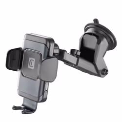 Cellularline Hug Dual Pro - Wireless Smartphones 15W, Mobile/smartphone, Support actif, Voiture, Noir