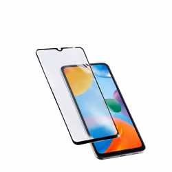 Cellularline Impact Glass Capsule, Xiaomi, Redmi 10C, Résistant aux rayures, Résistant aux chocs, Noir, Transparent, 1 pièce( ...