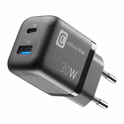 Cellularline MULTIPOWER MICRO 30W, Intérieure, Secteur, Noir