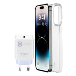 Cellularline Starter Kit 6.7" Housse Transparent, Blanc