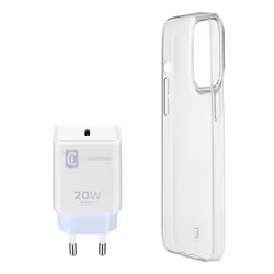 Cellularline Starter Kit 6.7" Housse Transparent, Blanc