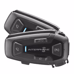 Interphone U-COM 8R DOUBLE FORFAIT, 1600 m, A2DP, AVRCP, HFP, Noir, Imperméable, IP67, 18 h