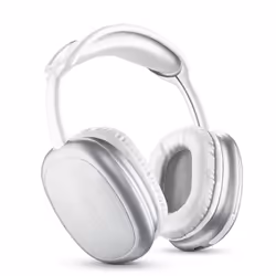 Music Sound HEADPHONES MAXI2, Sans fil, Appels/Musique, Casque, Blanc