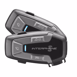 Interphone U-COM 6R DOUBLE FORFAIT, 1000 m, A2DP, AVRCP, HFP, Noir, 15 h, 2 pièce(s), USB Type-A vers USB Type-C