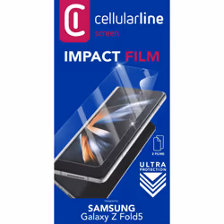 Cellularline SPFILMGALZFOLD5 écran et protection arrière de téléphones portables Protecteur de dos/écran Samsung 2 pièce(s)