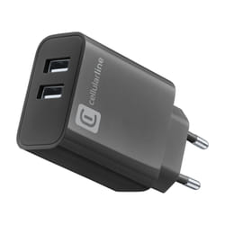 Cellularline Multipower 24W Smartphone, Tablette Noir Secteur Intérieure