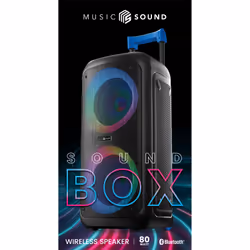 Music Sound BTSPKMSBOOMBOXK haut-parleur portable et de fête Orateur du parti Noir 80 W - Vue supplémentaire 6