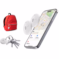 Cellularline Tracy - Designed for iOS, Recherche, Blanc, Résistant à la poussière, IP67, CR2032, 1 année(s)