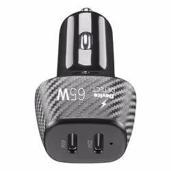 Cellularline CBRUSB2PD65WK chargeur d'appareils mobiles Universel Noir Allume-cigare Charge rapide Auto