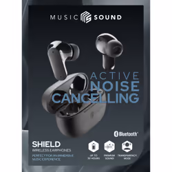 Music Sound Shield Noir