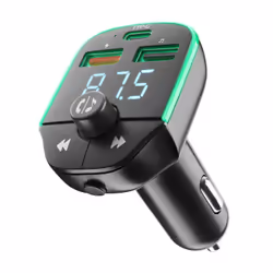 Cellularline BTCARFMTRANSK, Numérique, FM, Bluetooth/USB, USB Type-A, USB Type-C, 3,5 mm, Allume-cigare