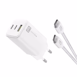 Cellularline ACHKITC2CGAN65TABW, Intérieure, Secteur, 1 m, Blanc