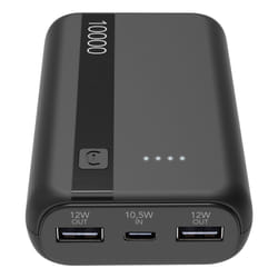 Cellularline PBENTRY10000K banque d'alimentation électrique Lithium-Ion (Li-Ion) 10000 mAh Noir