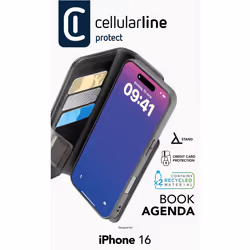 Cellularline BOOKAG2IPH16K 6.1" Folio Noir - Vue supplémentaire 4