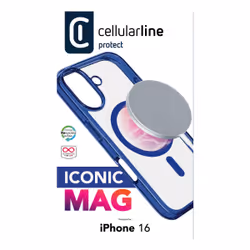 Cellularline ICONICMAGIPH16B coque de protection pour téléphones portables 15,5 cm (6.1") Housse Bleu - Vue supplémentaire 4