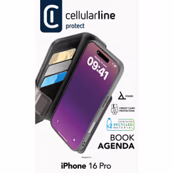 Cellularline BOOKAG2IPH16PROK 6.3" Folio Noir - Vue supplémentaire 4