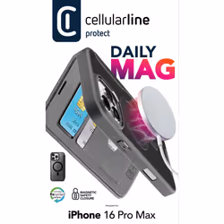 Cellularline DAILYMAGIPH16PRMK coque de protection pour téléphones portables 17,5 cm (6.9") Folio Noir
